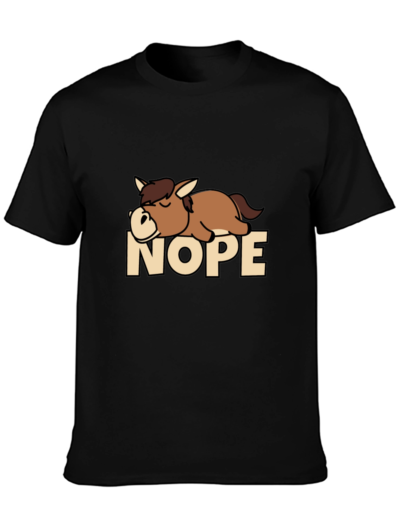 Nope Sloth T-Shirt Funny Lazy Sleepy Tee