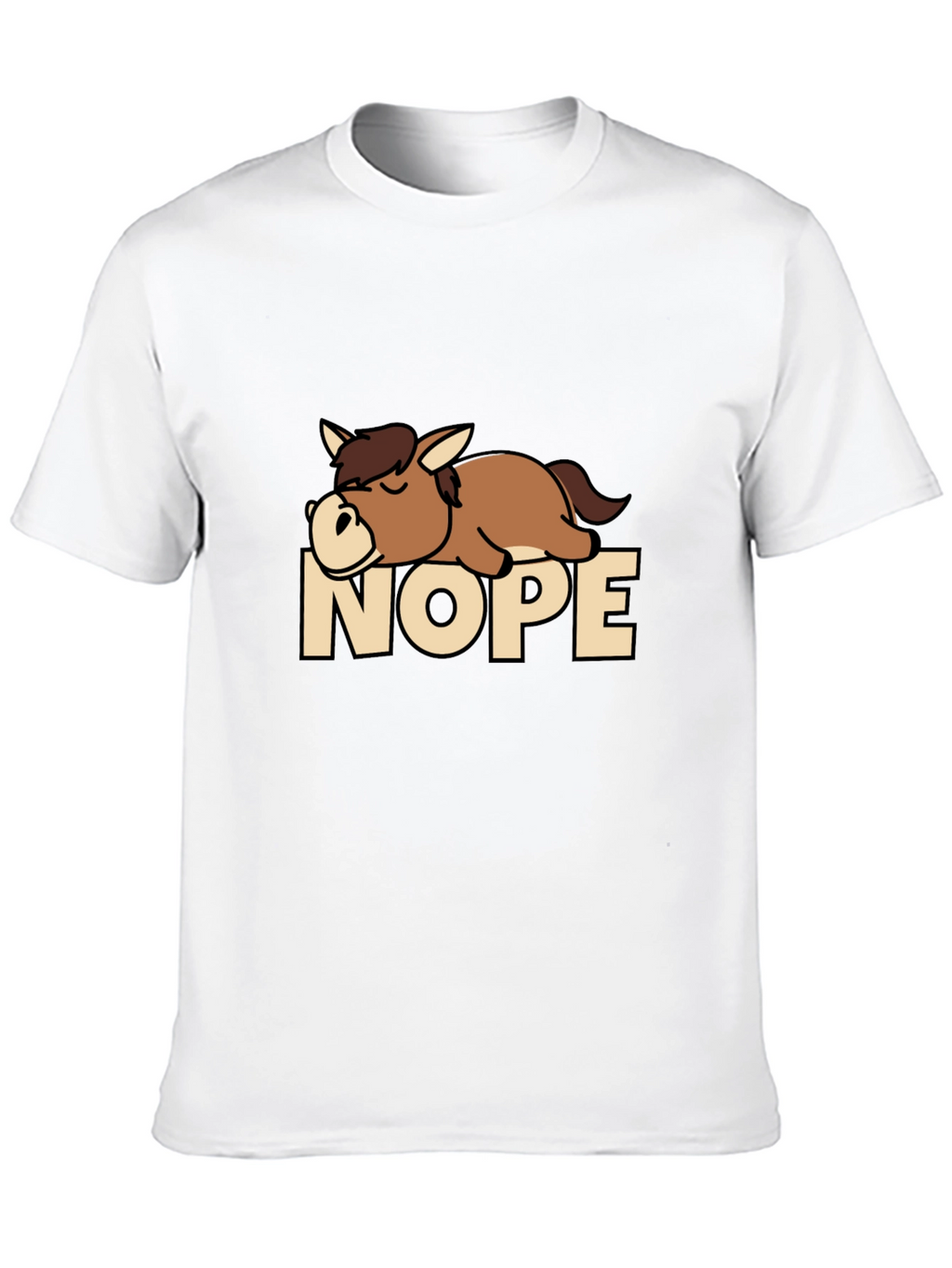 Nope Sloth T-Shirt Funny Lazy Sleepy Tee