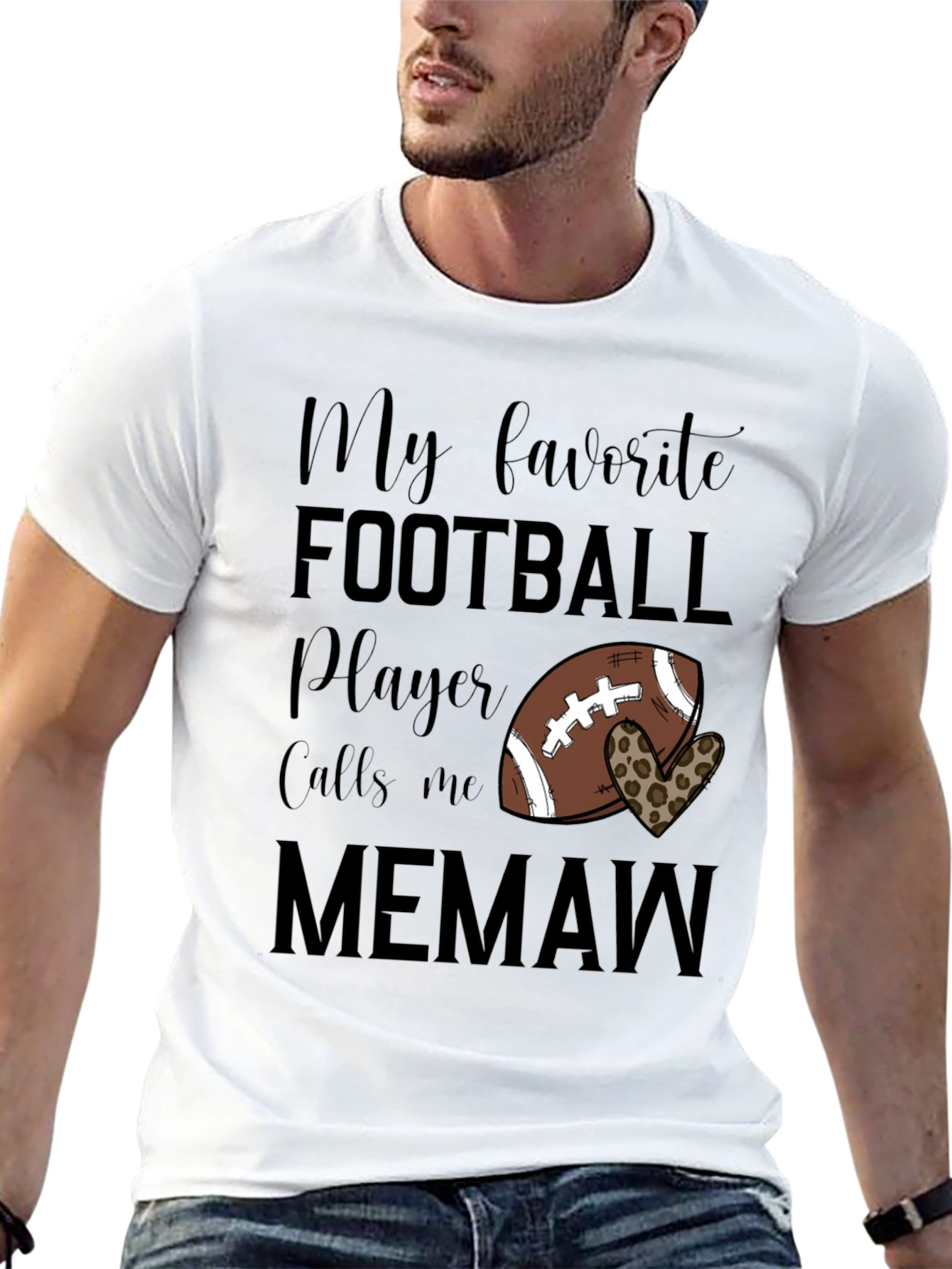 My Favorite Football Player Calls Me Memaw T-Shirt