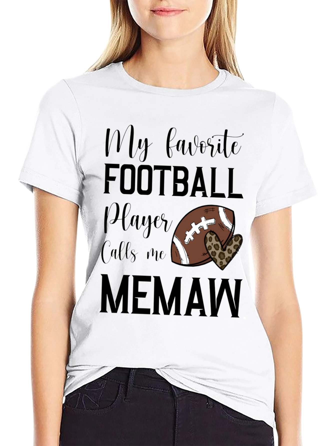 My Favorite Football Player Calls Me Memaw T-Shirt