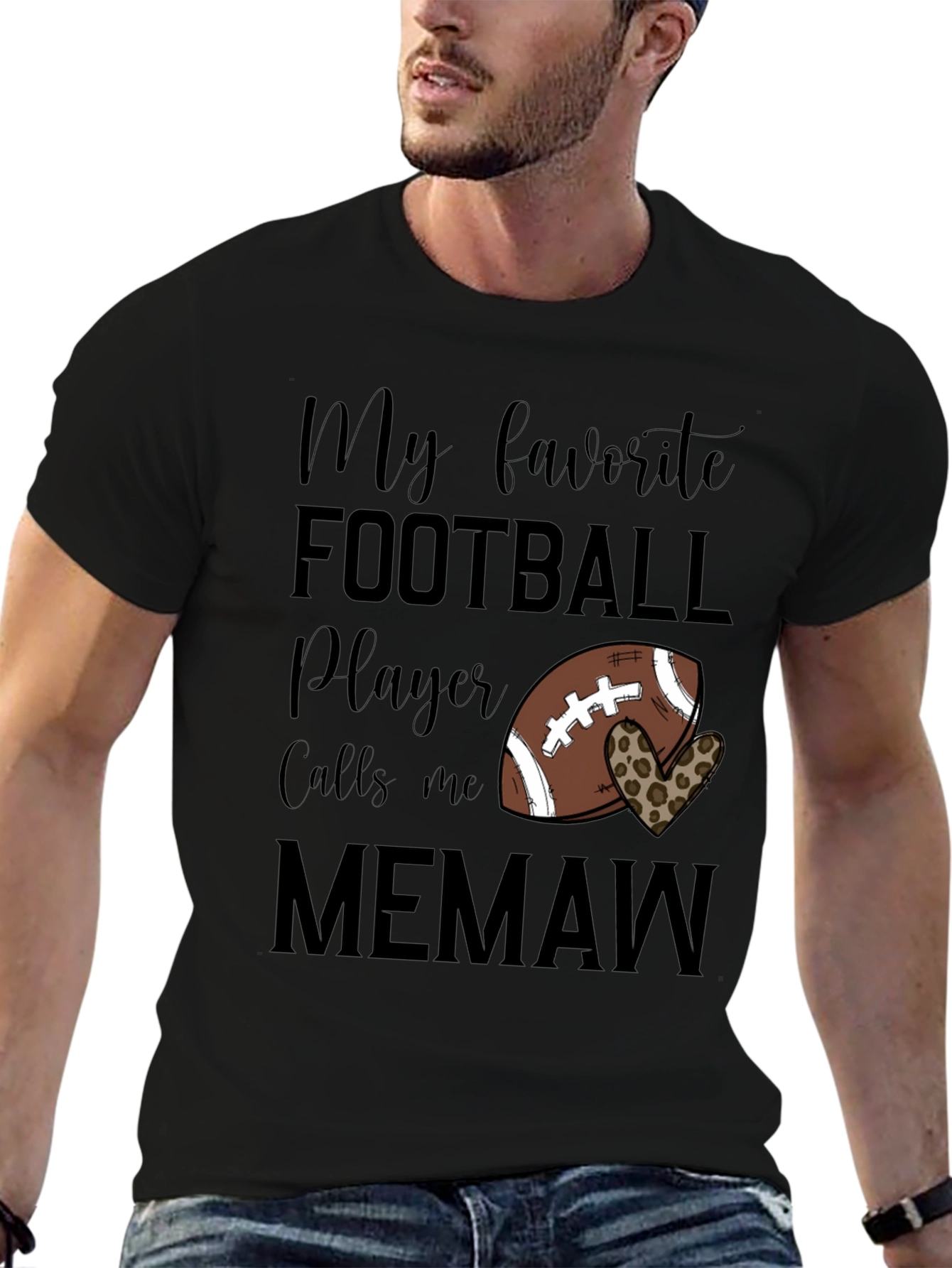 My Favorite Football Player Calls Me Memaw T-Shirt