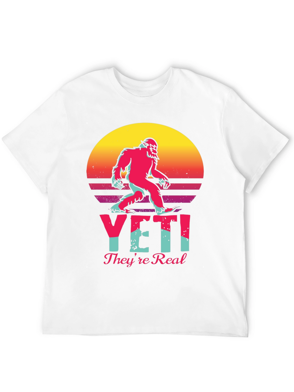 Yeti Theyre Real T-Shirt - Retro Graphic Tee