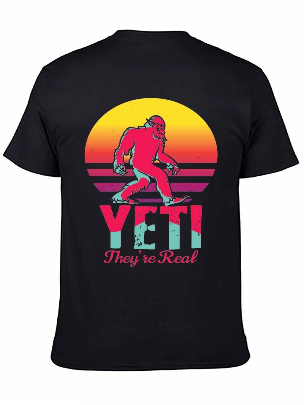 Yeti Theyre Real T-Shirt - Retro Graphic Tee