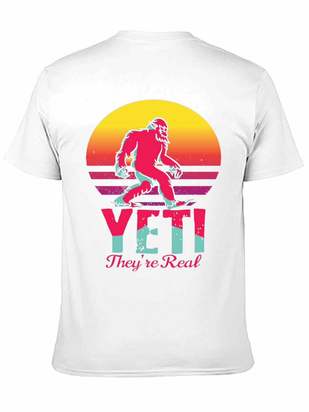 Yeti Theyre Real T-Shirt - Retro Graphic Tee