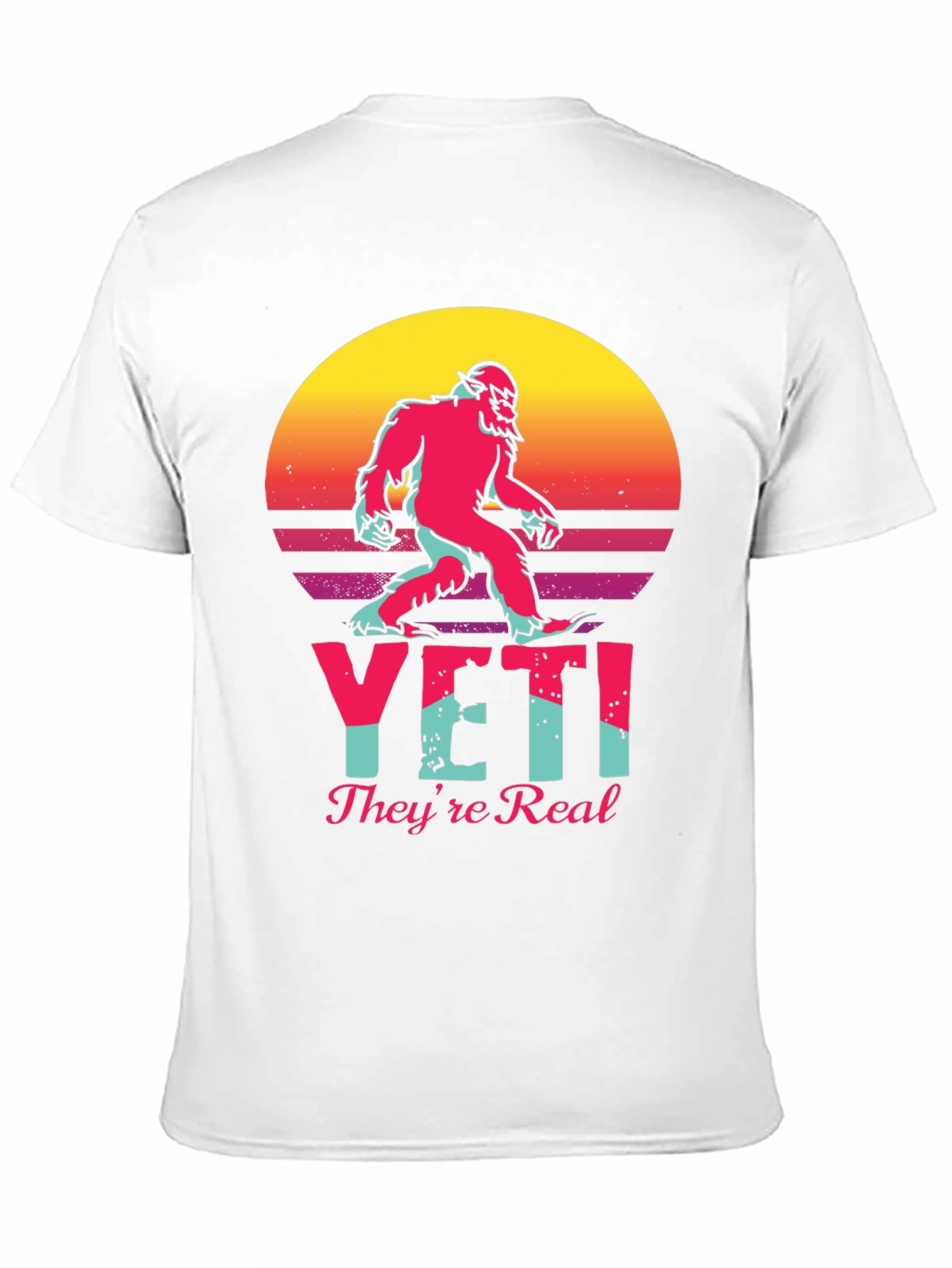 Yeti Theyre Real T-Shirt - Retro Graphic Tee