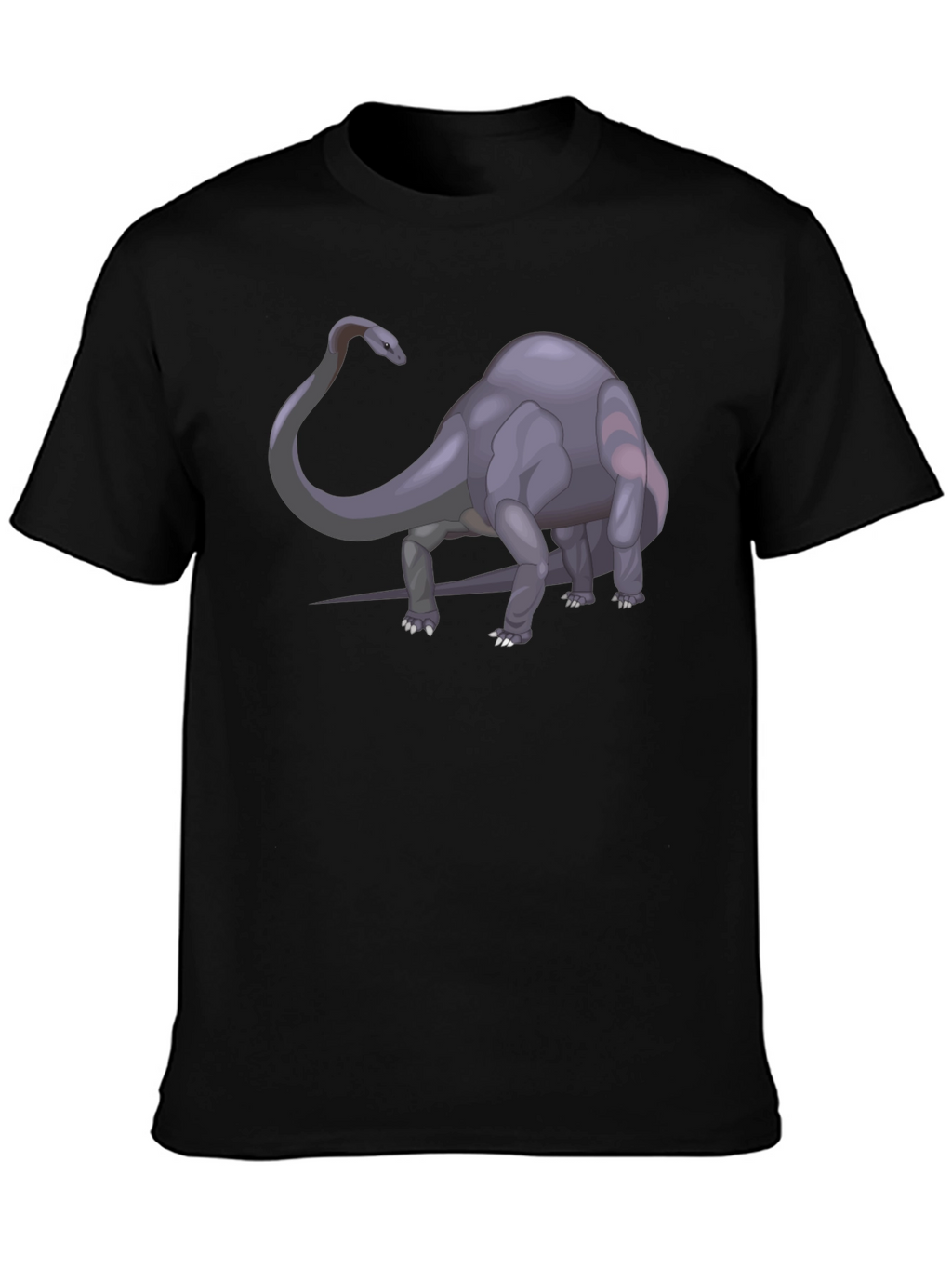 Dino T-Shirt - Black Cotton Graphic Tee