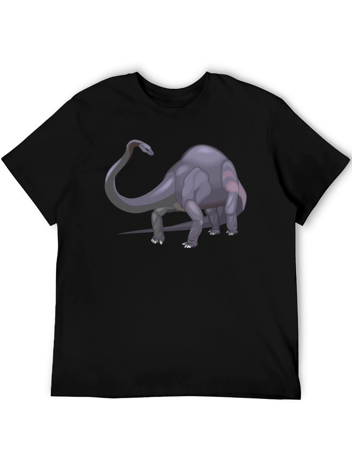 Dino T-Shirt - Black Cotton Graphic Tee