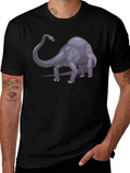 Dino T-Shirt - Black Cotton Graphic Tee