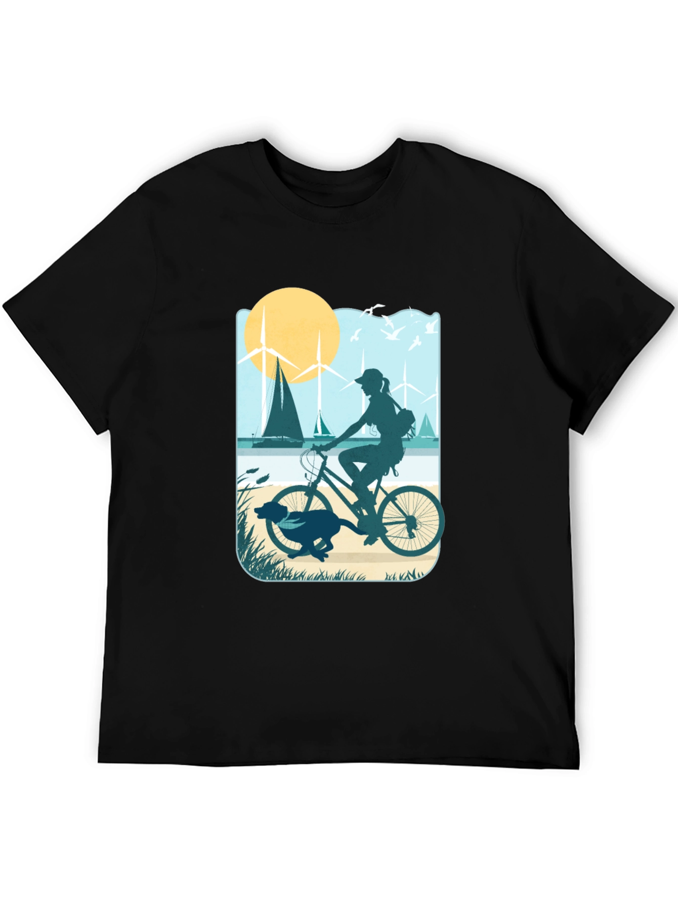 Biking By The Beach T-Shirt