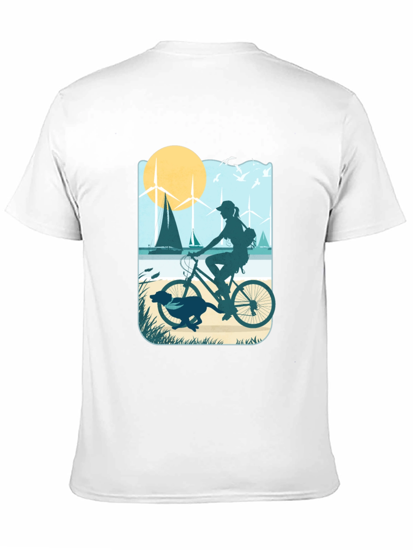 Biking By The Beach T-Shirt