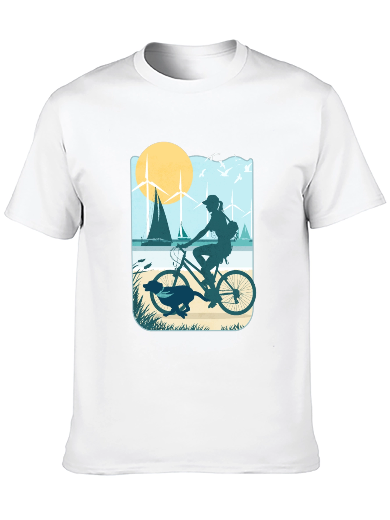 Biking By The Beach T-Shirt