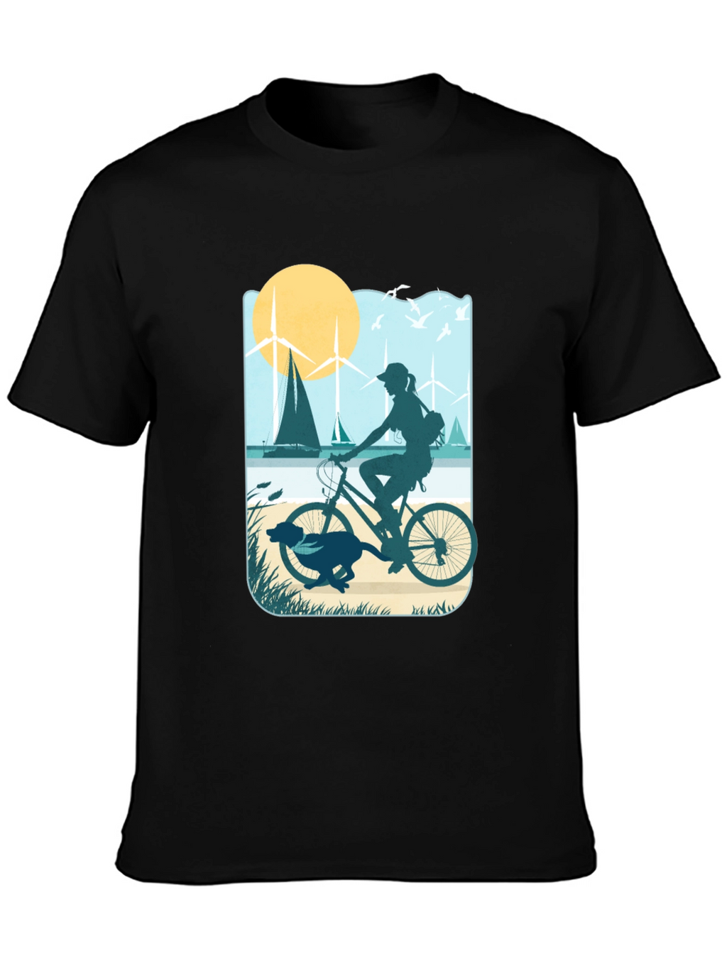 Biking By The Beach T-Shirt