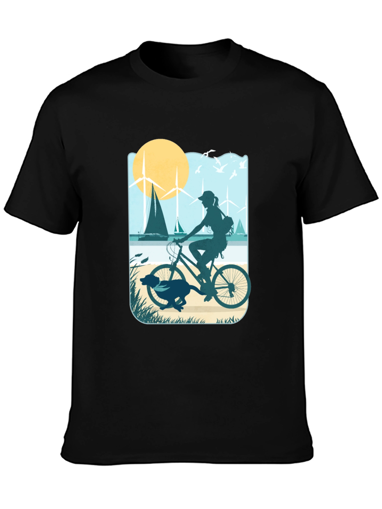 Biking By The Beach T-Shirt
