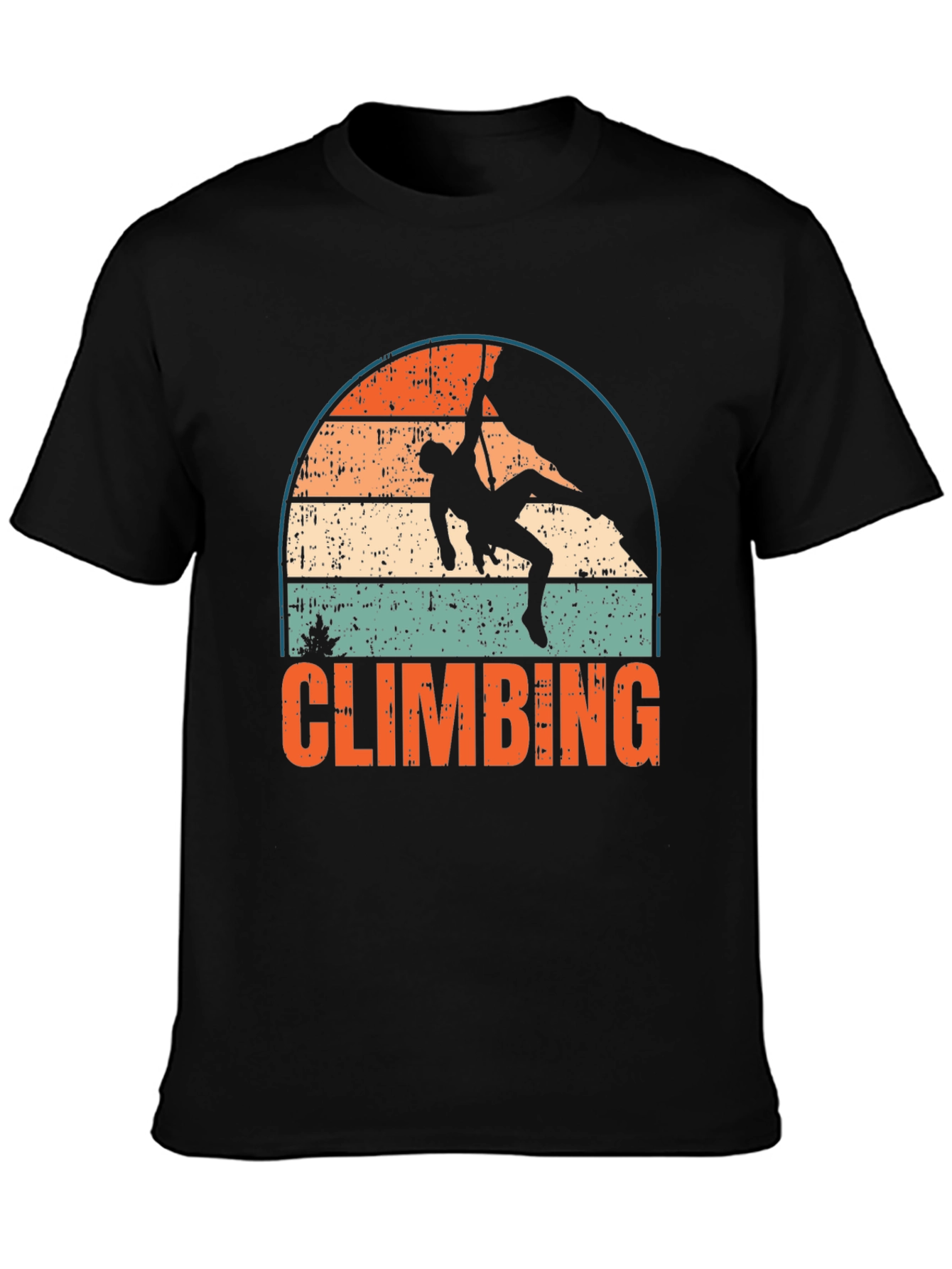 Retro Climbing T-Shirt - Vintage Style Climber Tee