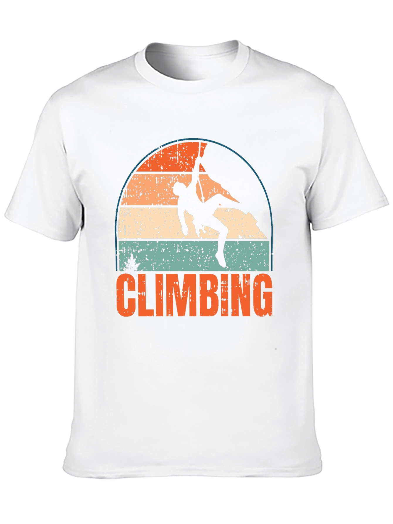 Retro Climbing T-Shirt - Vintage Style Climber Tee