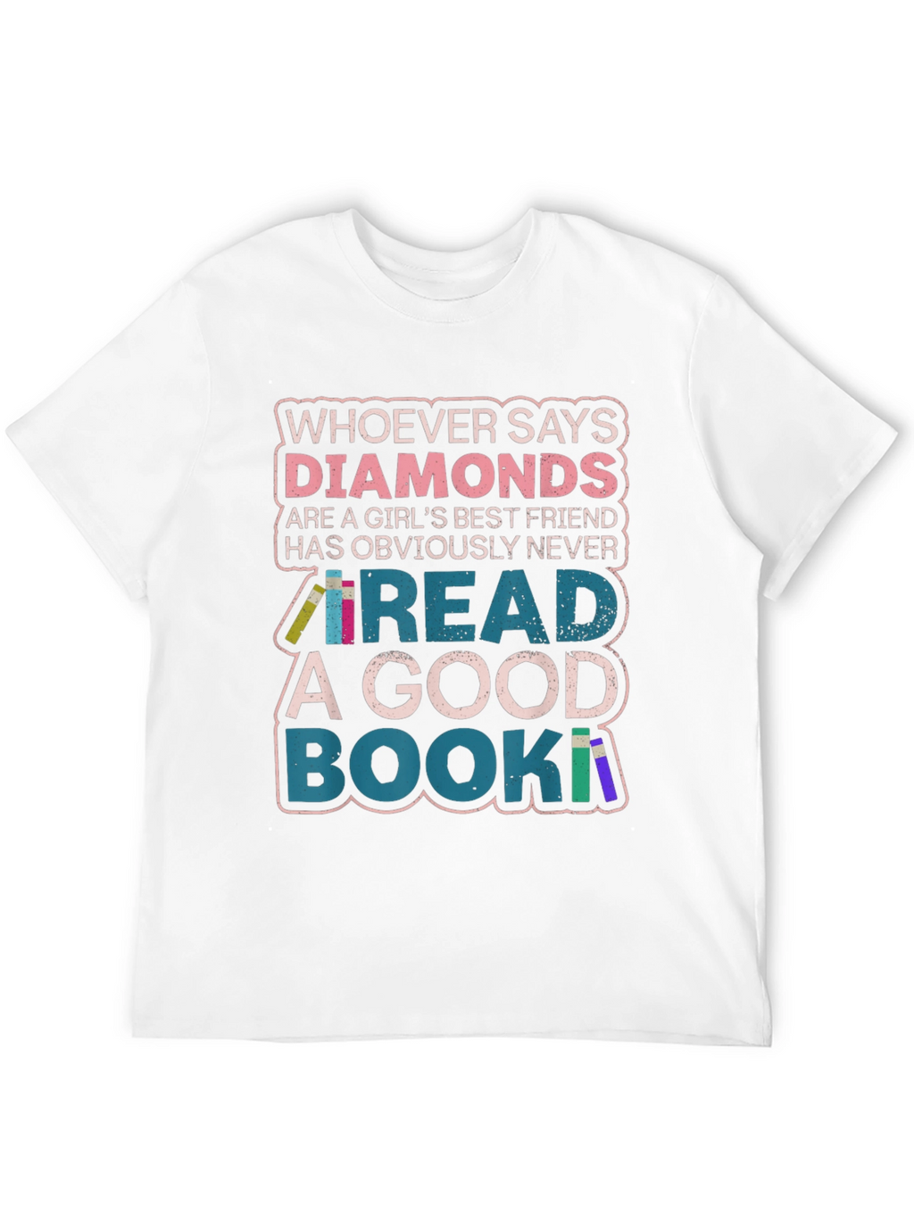 Diamonds or Books? Graphic Print Tee