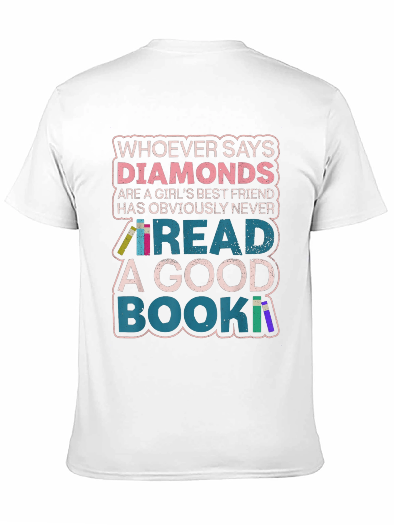 Diamonds or Books? Graphic Print Tee