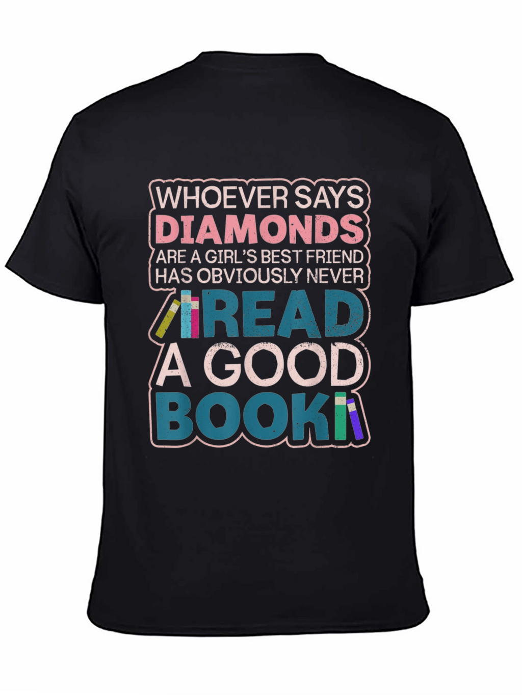 Diamonds or Books? Graphic Print Tee