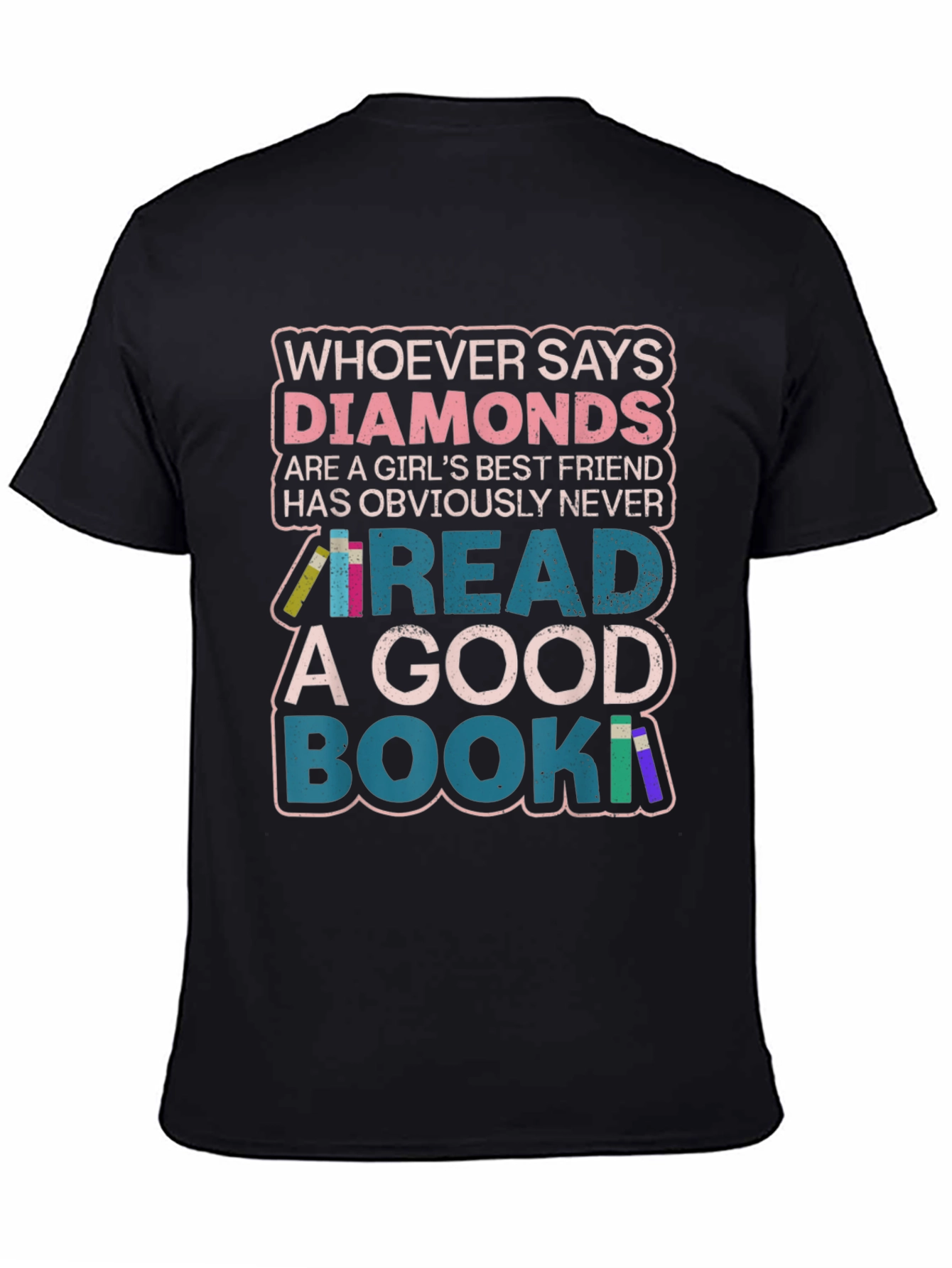 Diamonds or Books? Graphic Print Tee