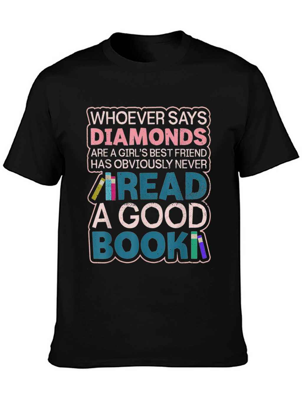 Diamonds or Books? Graphic Print Tee