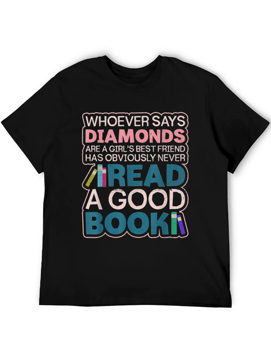Diamonds or Books? Graphic Print Tee