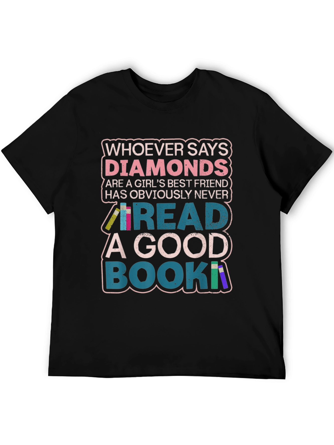 Diamonds or Books? Graphic Print Tee