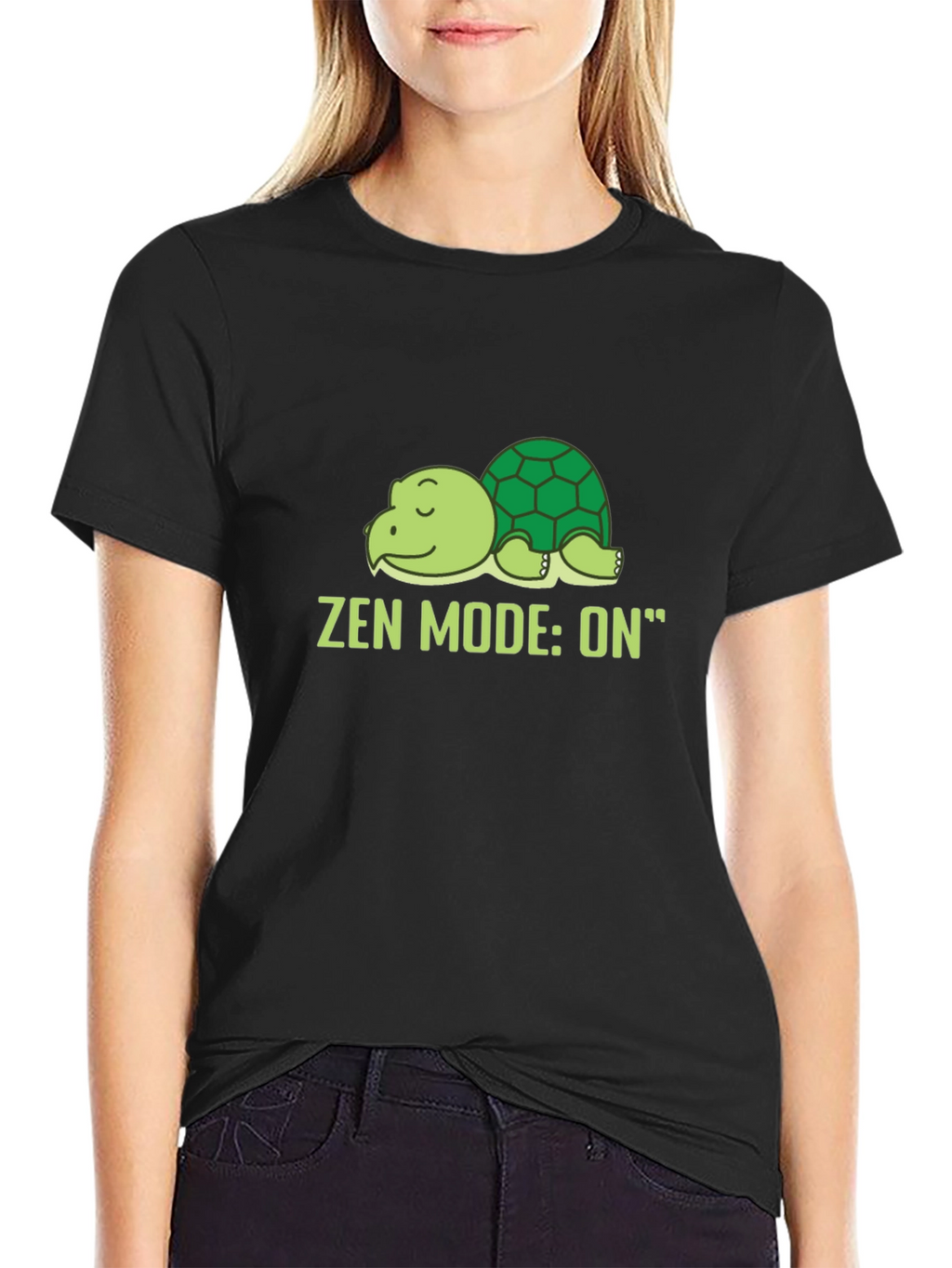 Zen Mode On Turtle Graphic Tee - Relaxed Fit
