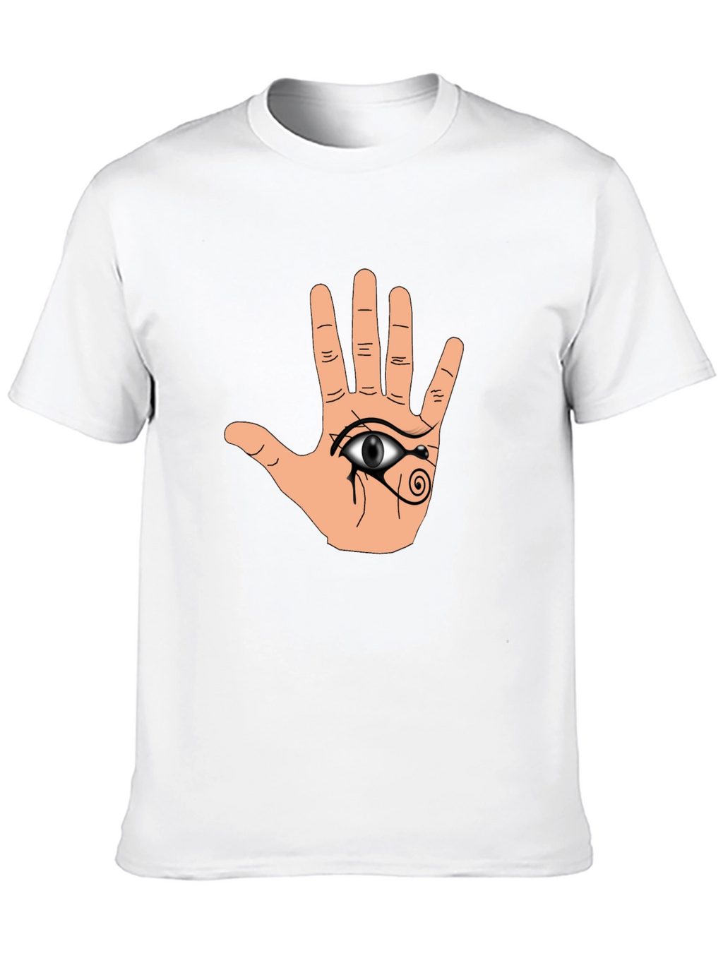Hamsa Eye Graphic Black T-Shirt