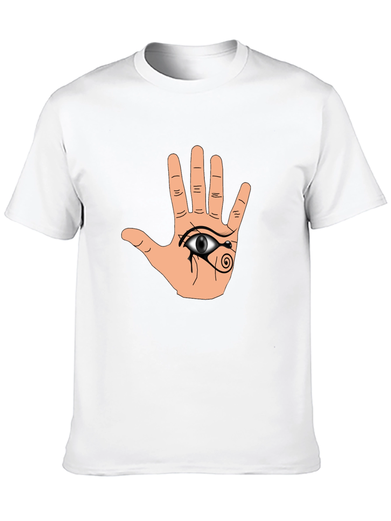 Hamsa Eye Graphic Black T-Shirt