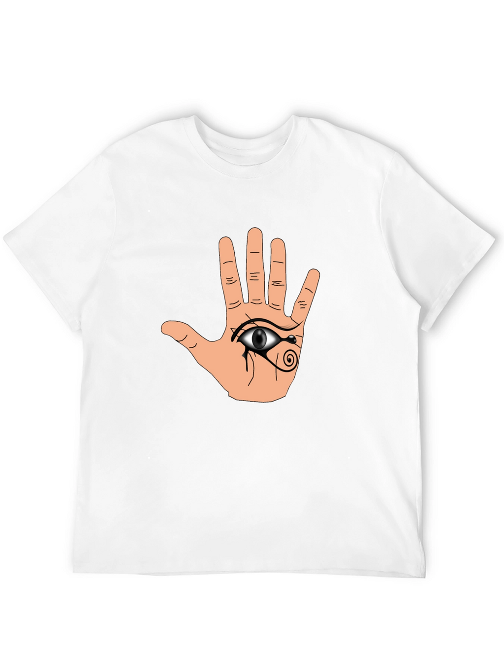 Hamsa Eye Graphic Black T-Shirt