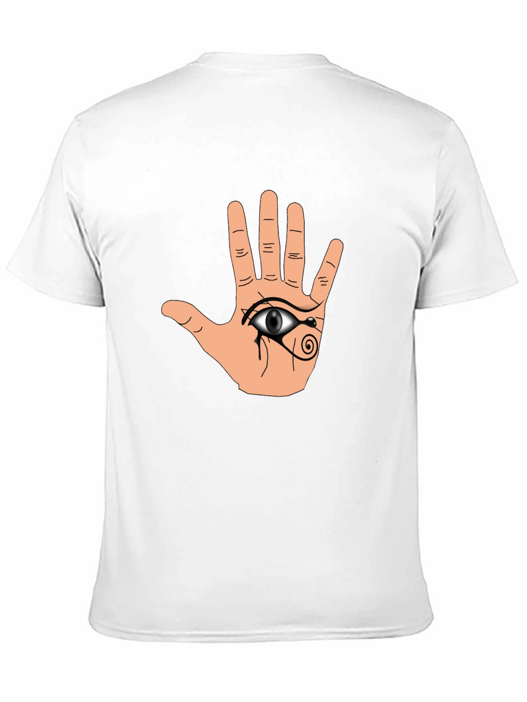Hamsa Eye Graphic Black T-Shirt