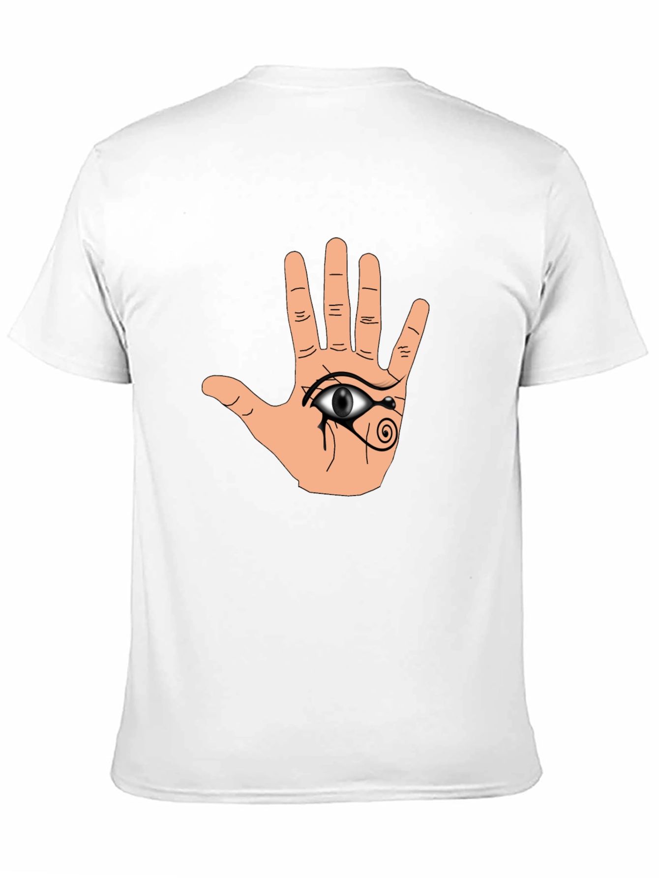Hamsa Eye Graphic Black T-Shirt