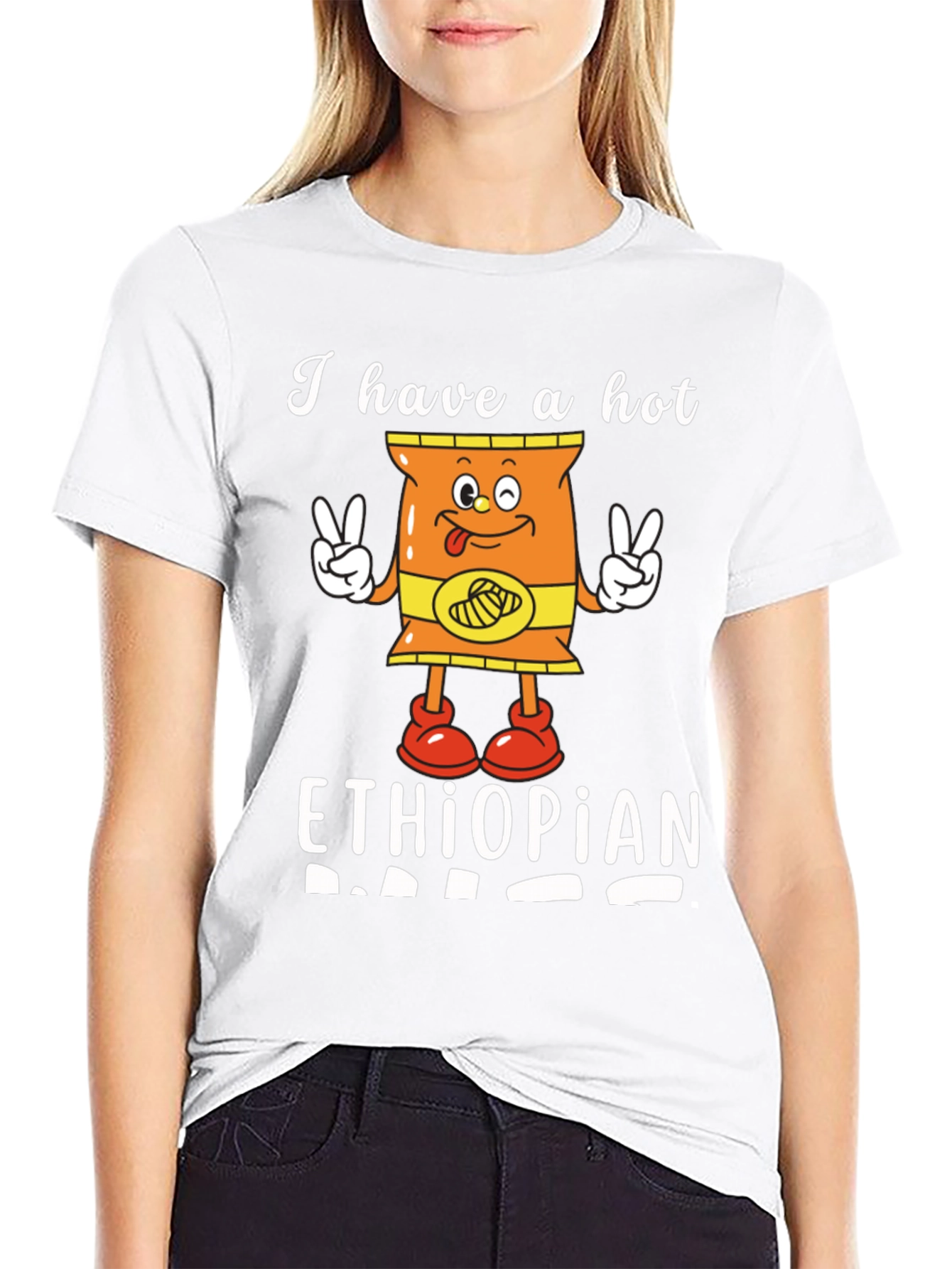 Funny I Have a Hot Ethiopian Dad T-Shirt