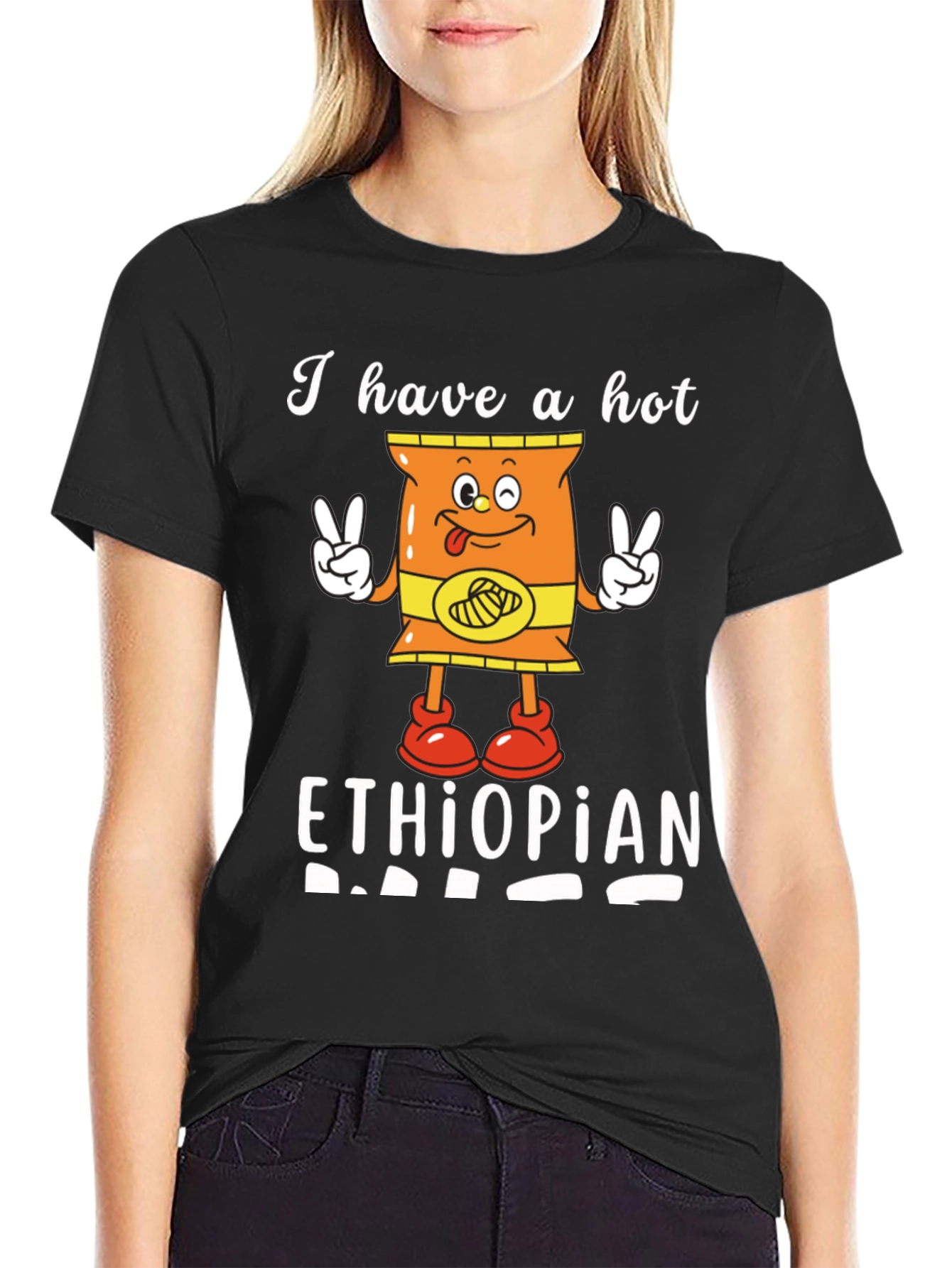 Funny I Have a Hot Ethiopian Dad T-Shirt