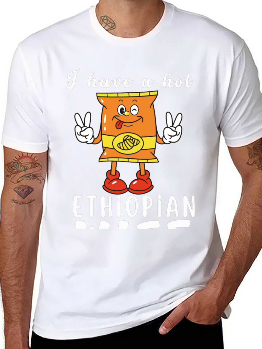 Funny I Have a Hot Ethiopian Dad T-Shirt