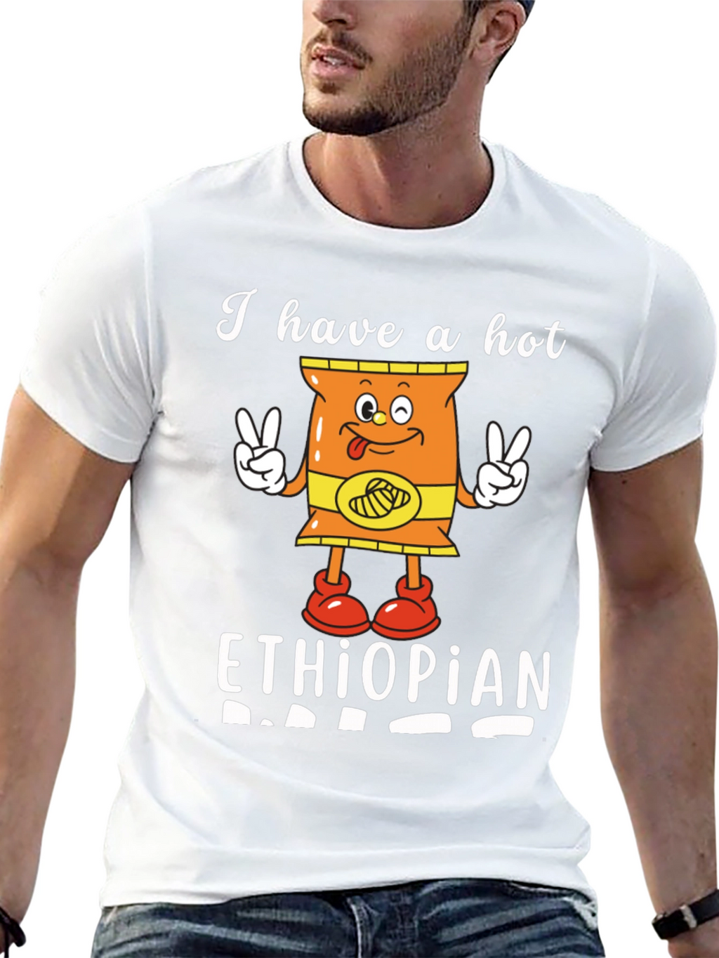 Funny I Have a Hot Ethiopian Dad T-Shirt