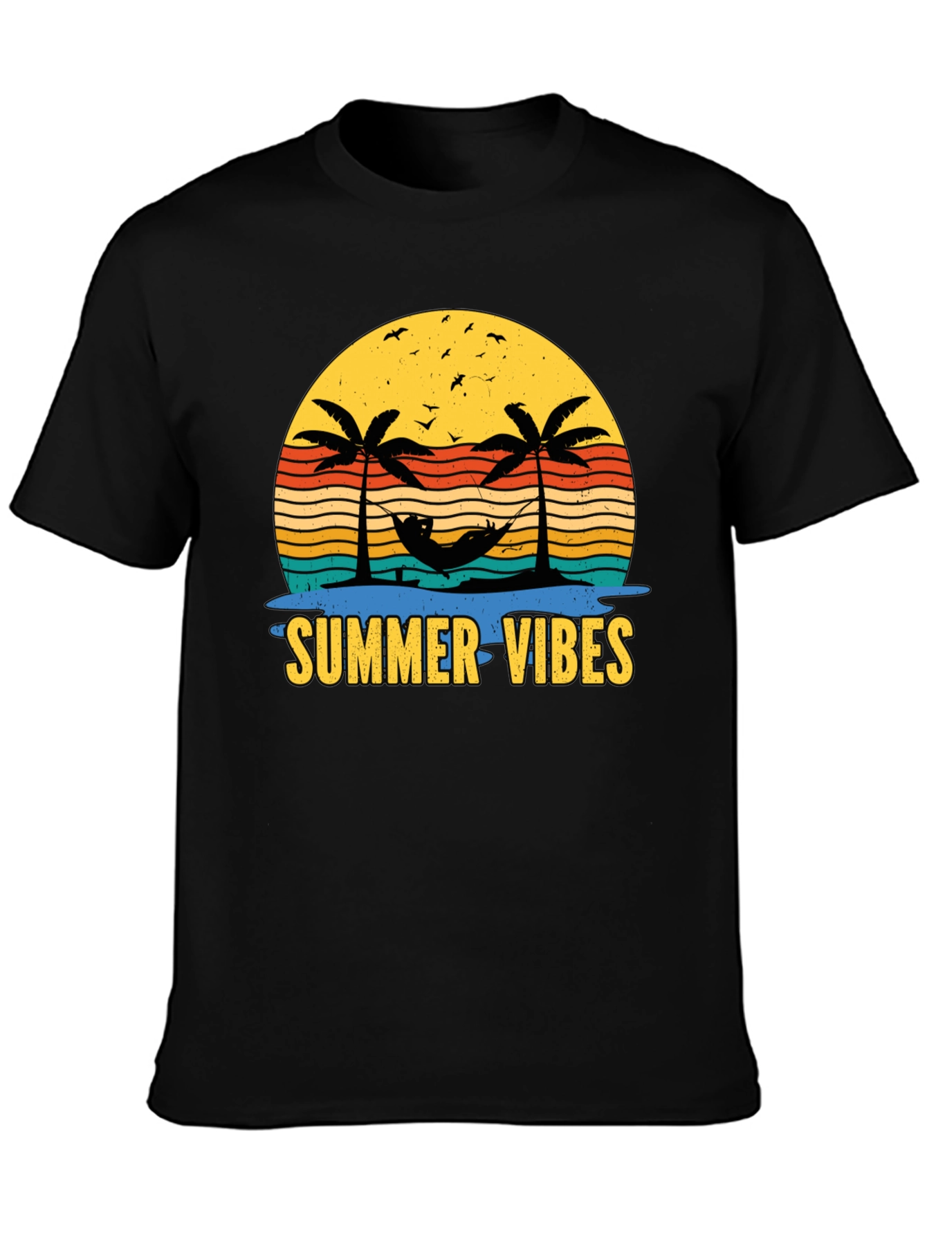 Summer Vibes T-Shirt - Tropical Palm Tree Design
