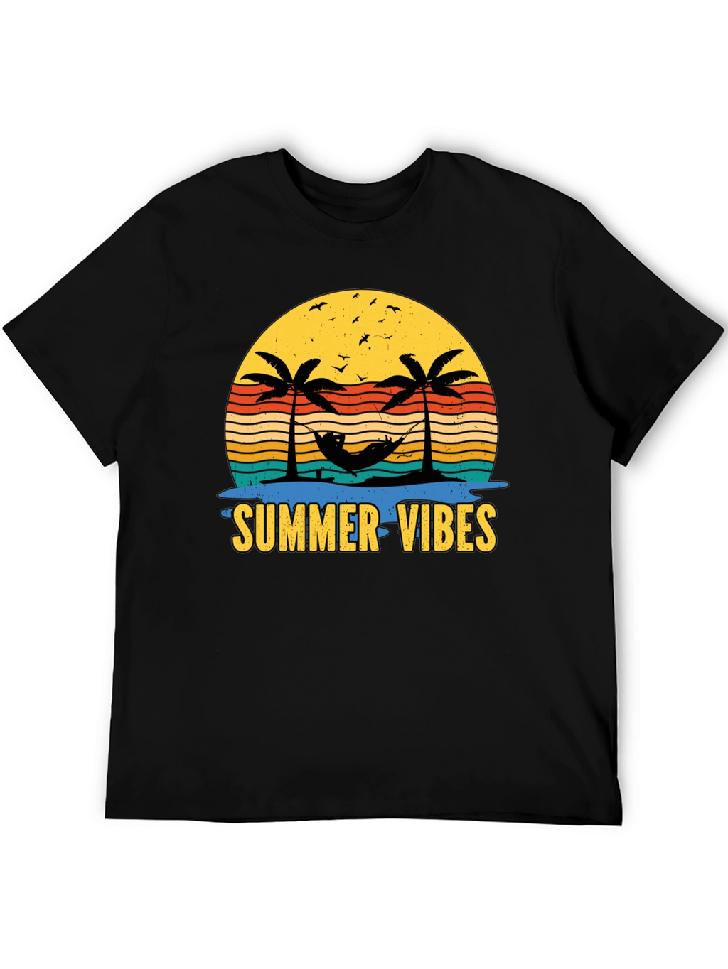Summer Vibes T-Shirt - Tropical Palm Tree Design