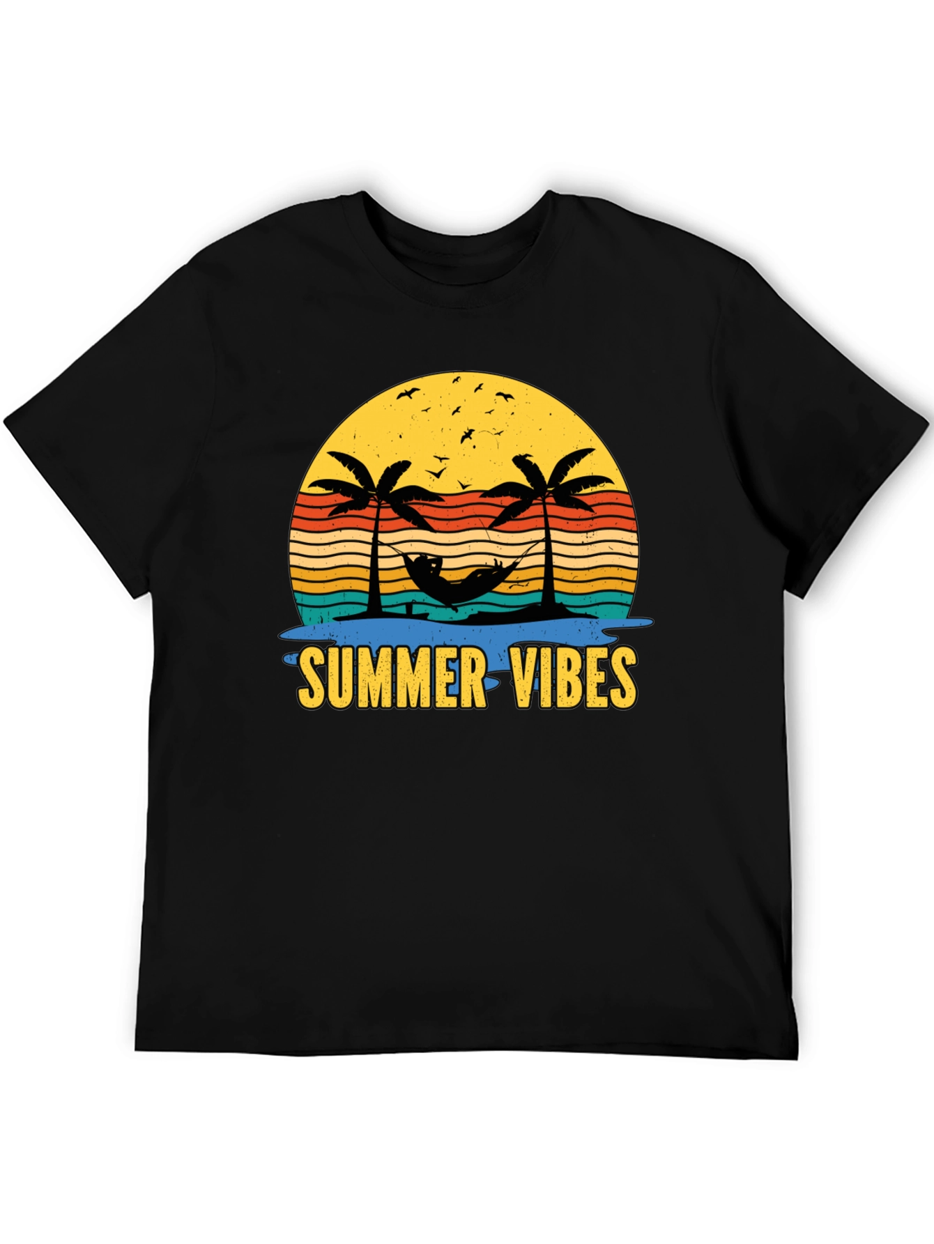 Summer Vibes T-Shirt - Tropical Palm Tree Design