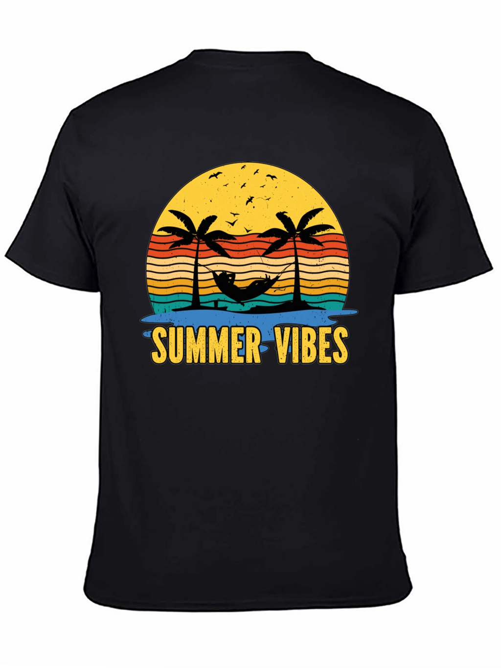 Summer Vibes T-Shirt - Tropical Palm Tree Design