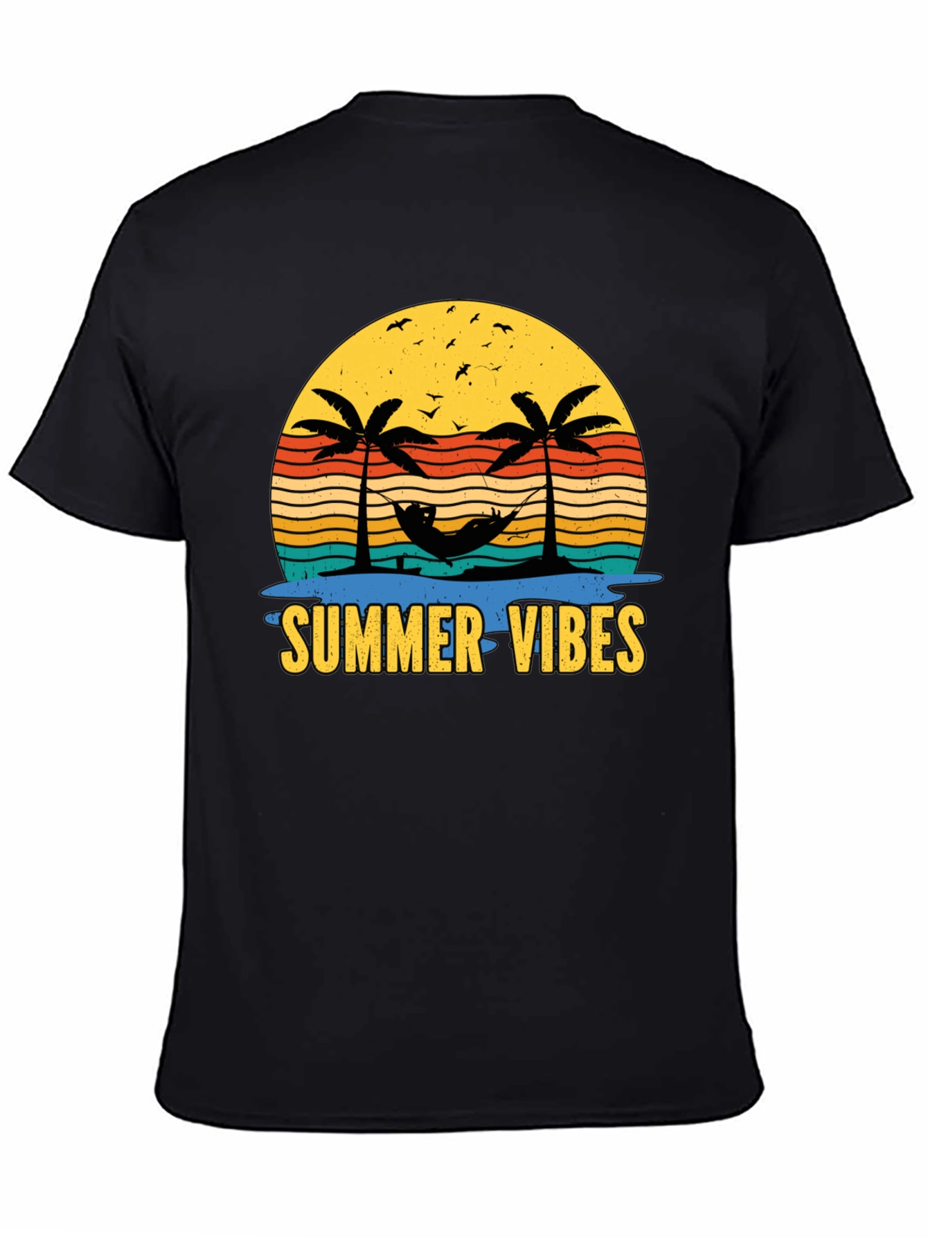 Summer Vibes T-Shirt - Tropical Palm Tree Design