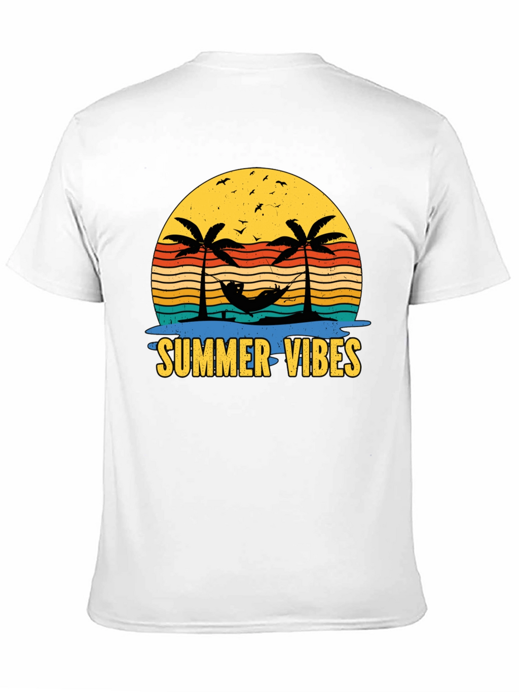 Summer Vibes T-Shirt - Tropical Palm Tree Design