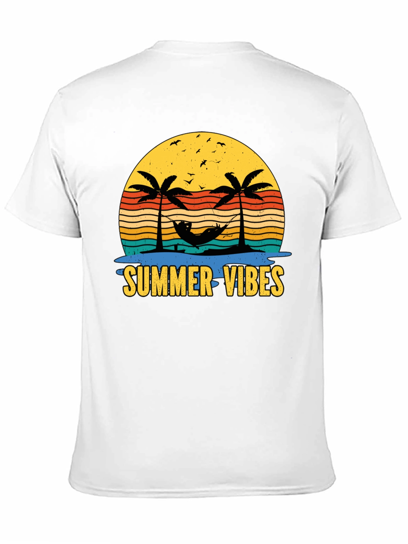 Summer Vibes T-Shirt - Tropical Palm Tree Design