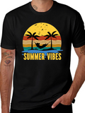 Summer Vibes T-Shirt - Tropical Palm Tree Design