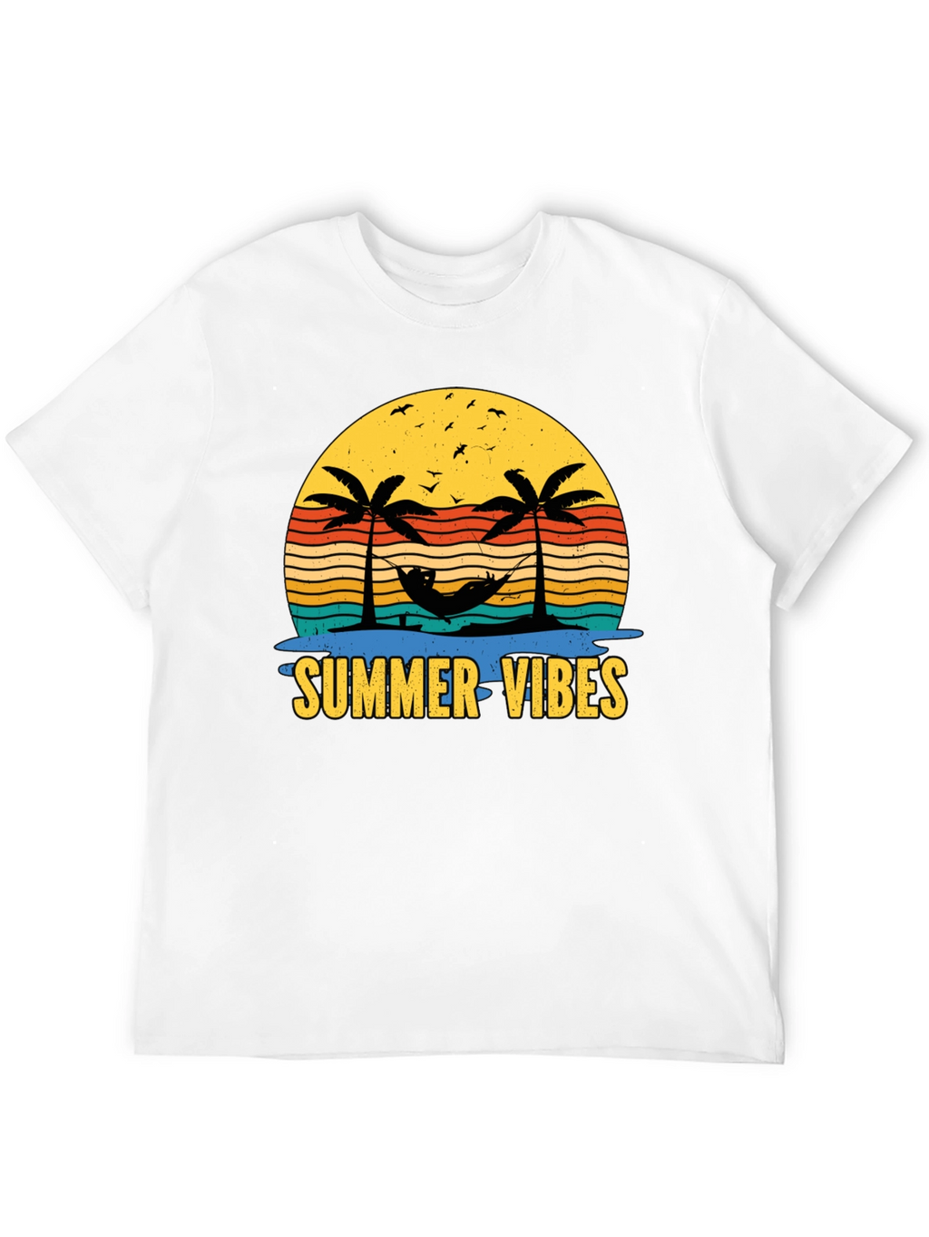 Summer Vibes T-Shirt - Tropical Palm Tree Design