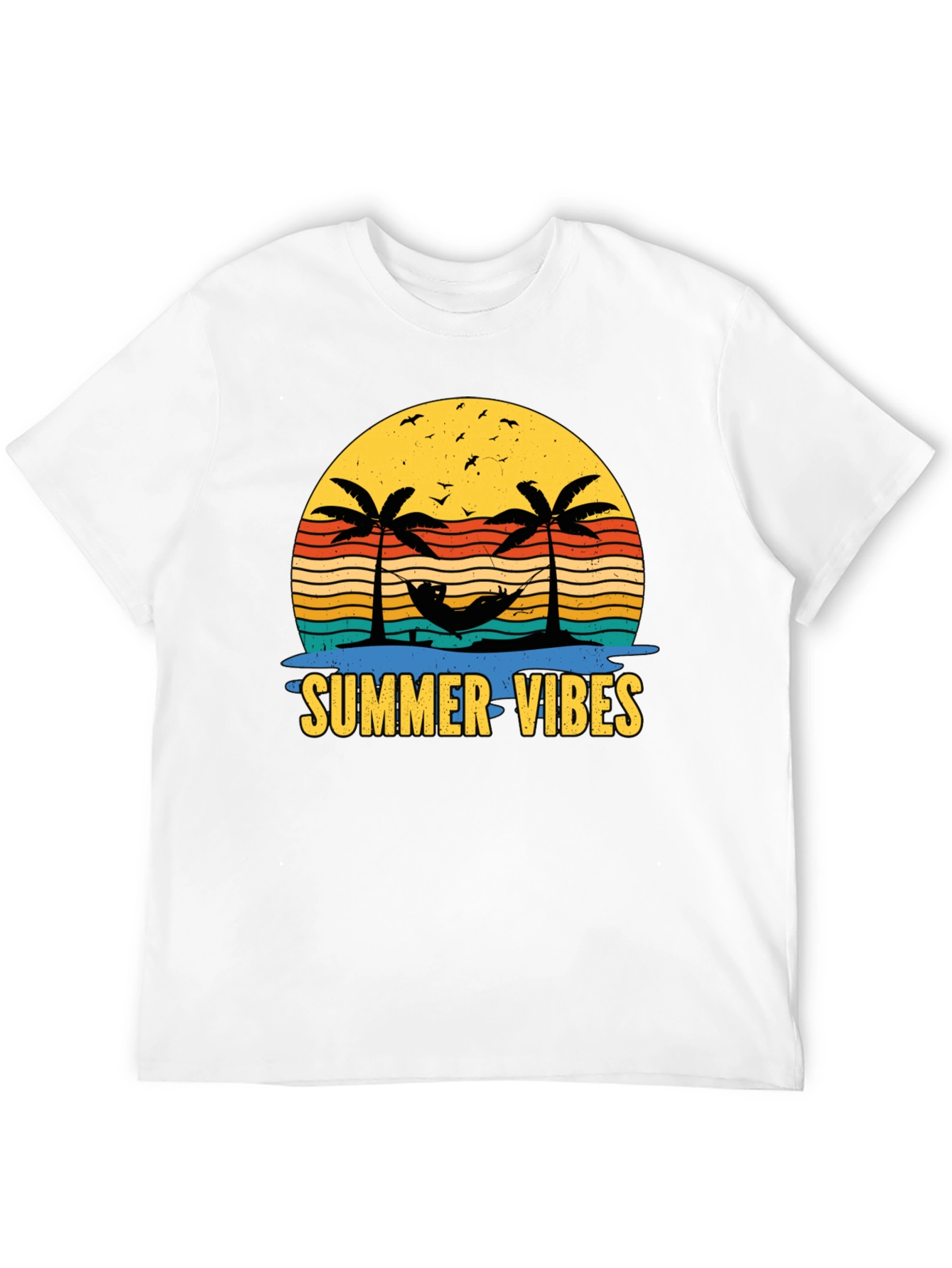 Summer Vibes T-Shirt - Tropical Palm Tree Design