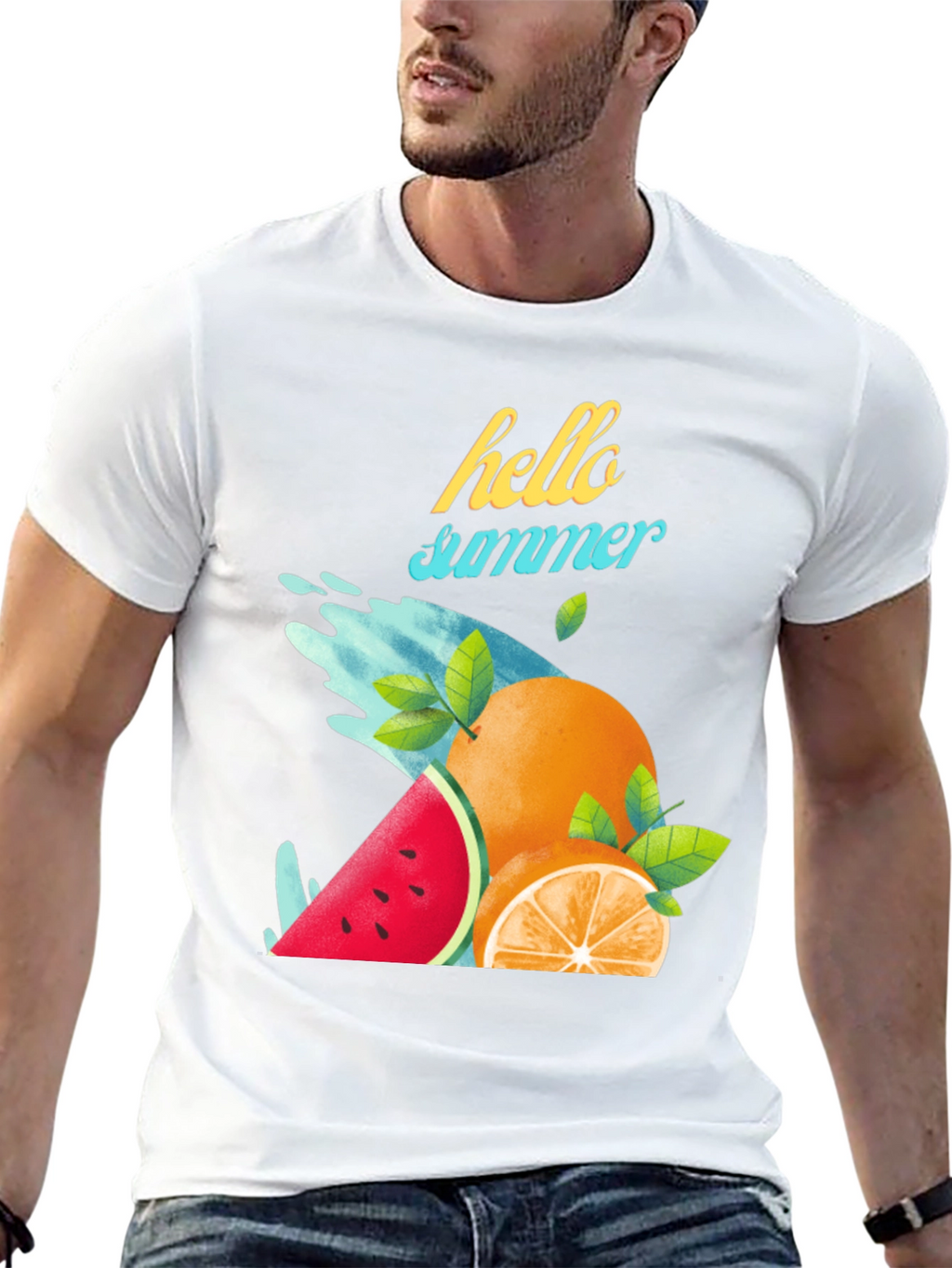 Hello Summer T-Shirt - Fruit Graphic Tee