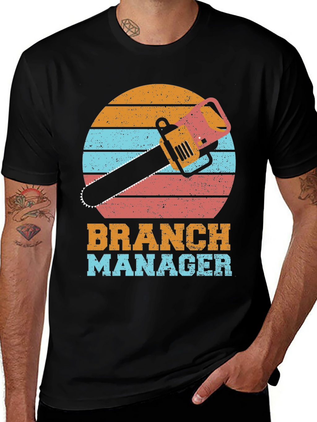 Branch Manager T-Shirt Funny Chainsaw Tee