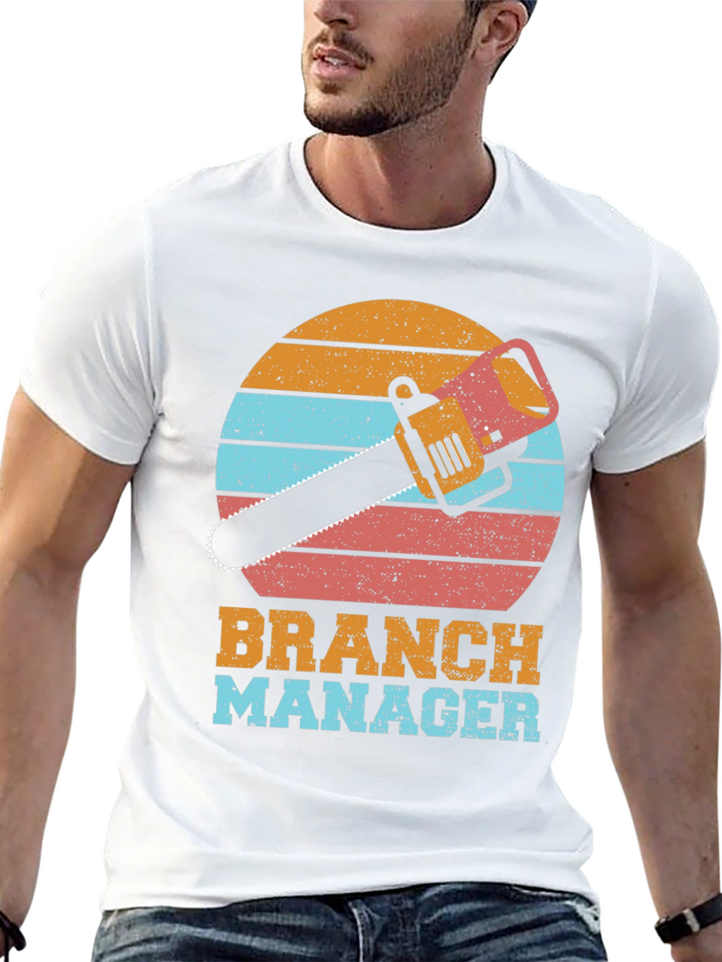 Branch Manager T-Shirt Funny Chainsaw Tee