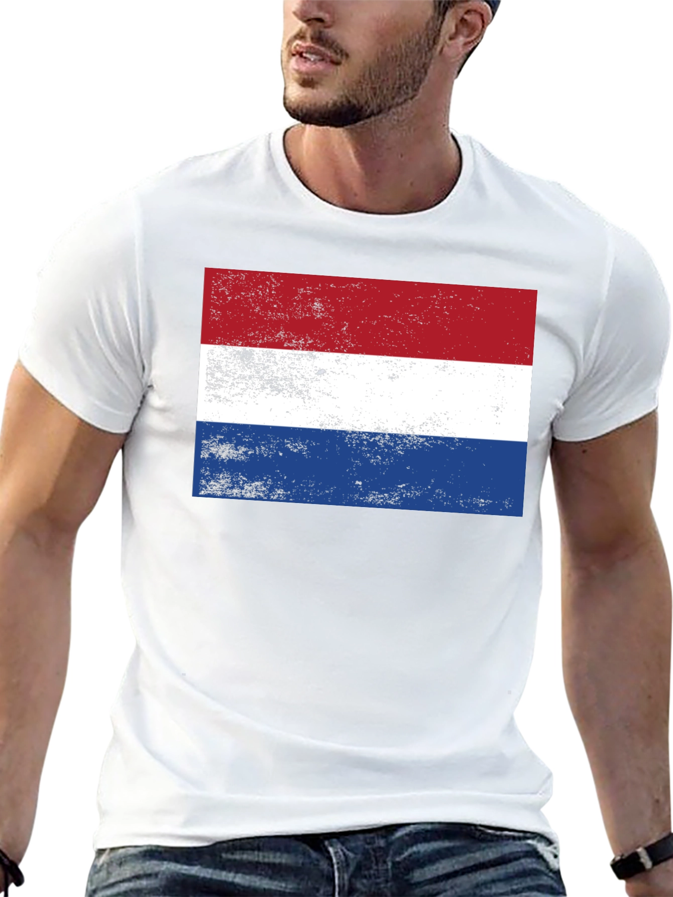 Netherlands Flag Graphic Tee - Patriotic Dutch Pride T-Shirt